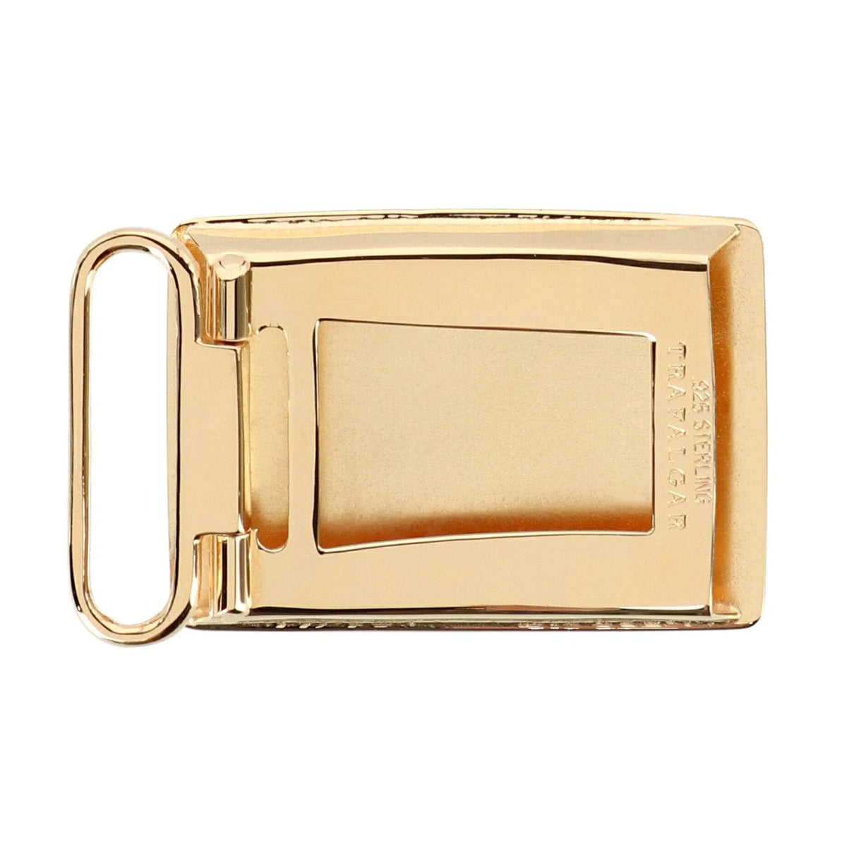 30mm Sterling Silver Engine Turned with Large Loop Compression Belt Buckle Trafalgar Store