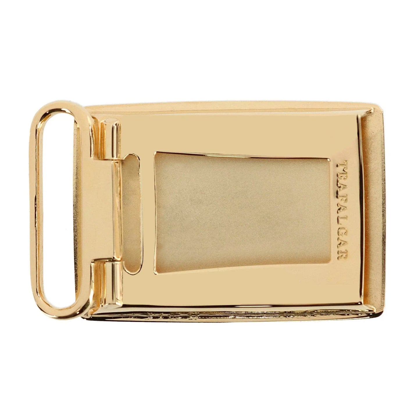30mm Gold Plated Compression Belt Buckle Trafalgar Store