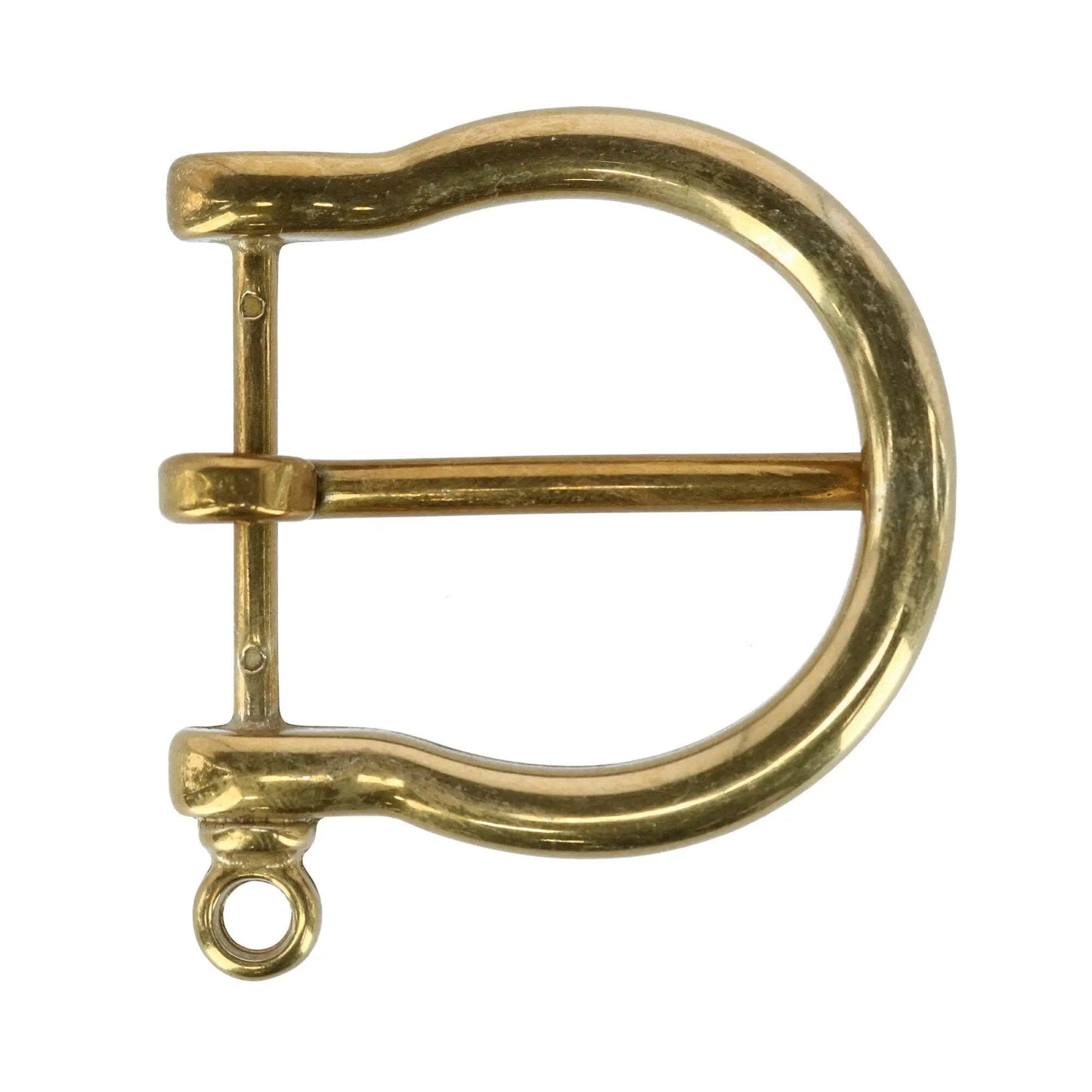 35mm Distinguished Rounded Solid Brass Harness Belt Buckle Trafalgar Store