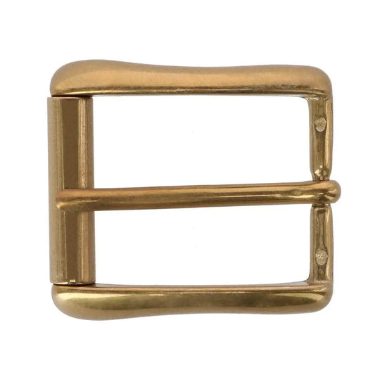 35mm Italian Brass Antique Gold Roller Buckle Trafalgar Store