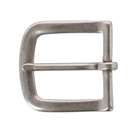 32mm Solid Brass Nickel Matte Single Prong Buckle Trafalgar Store