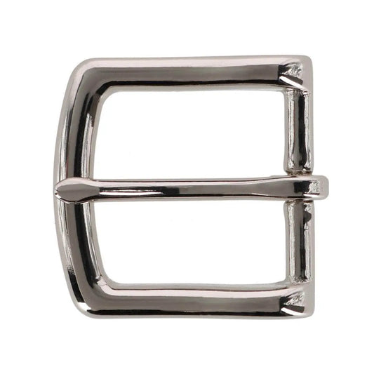 32mm Solid Brass Polished Silver Single Prong Buckle Trafalgar Store