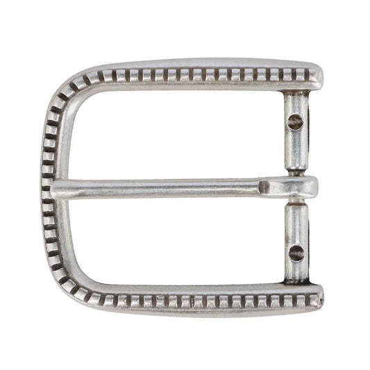 35mm Detailed Italian Silver Rounded Buckle Trafalgar Store