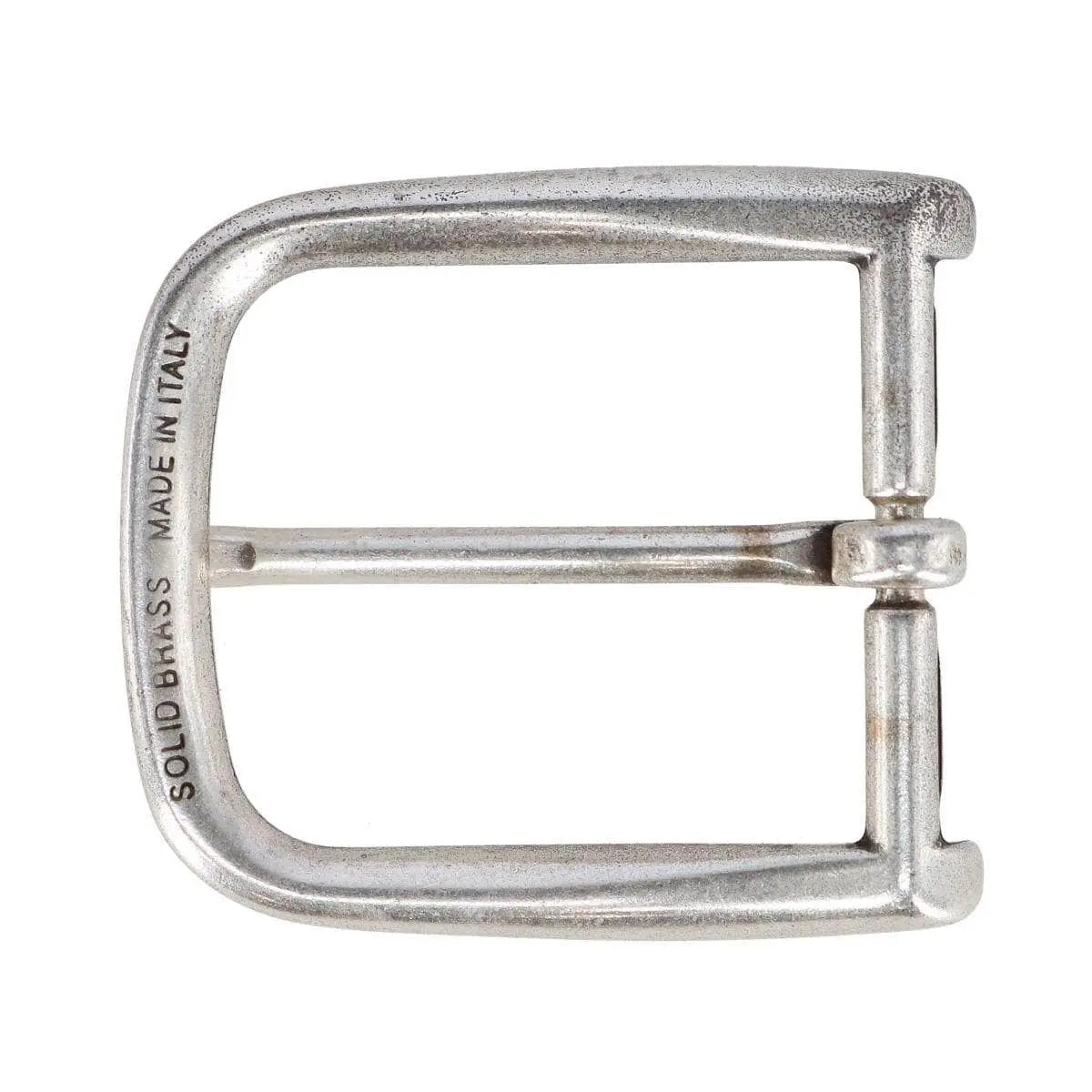 35mm Detailed Italian Silver Rounded Buckle Trafalgar Store