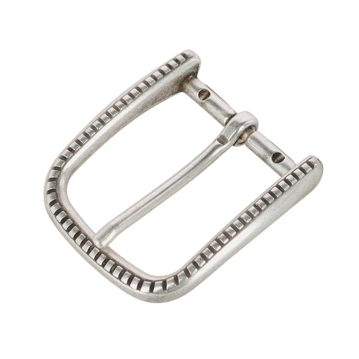 35mm Detailed Italian Silver Rounded Buckle Trafalgar Store