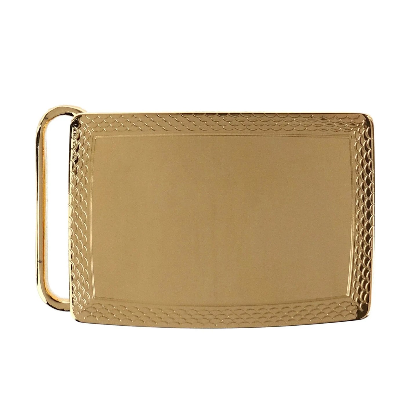 30mm Scallop Edge Compression Belt Buckle Trafalgar Store
