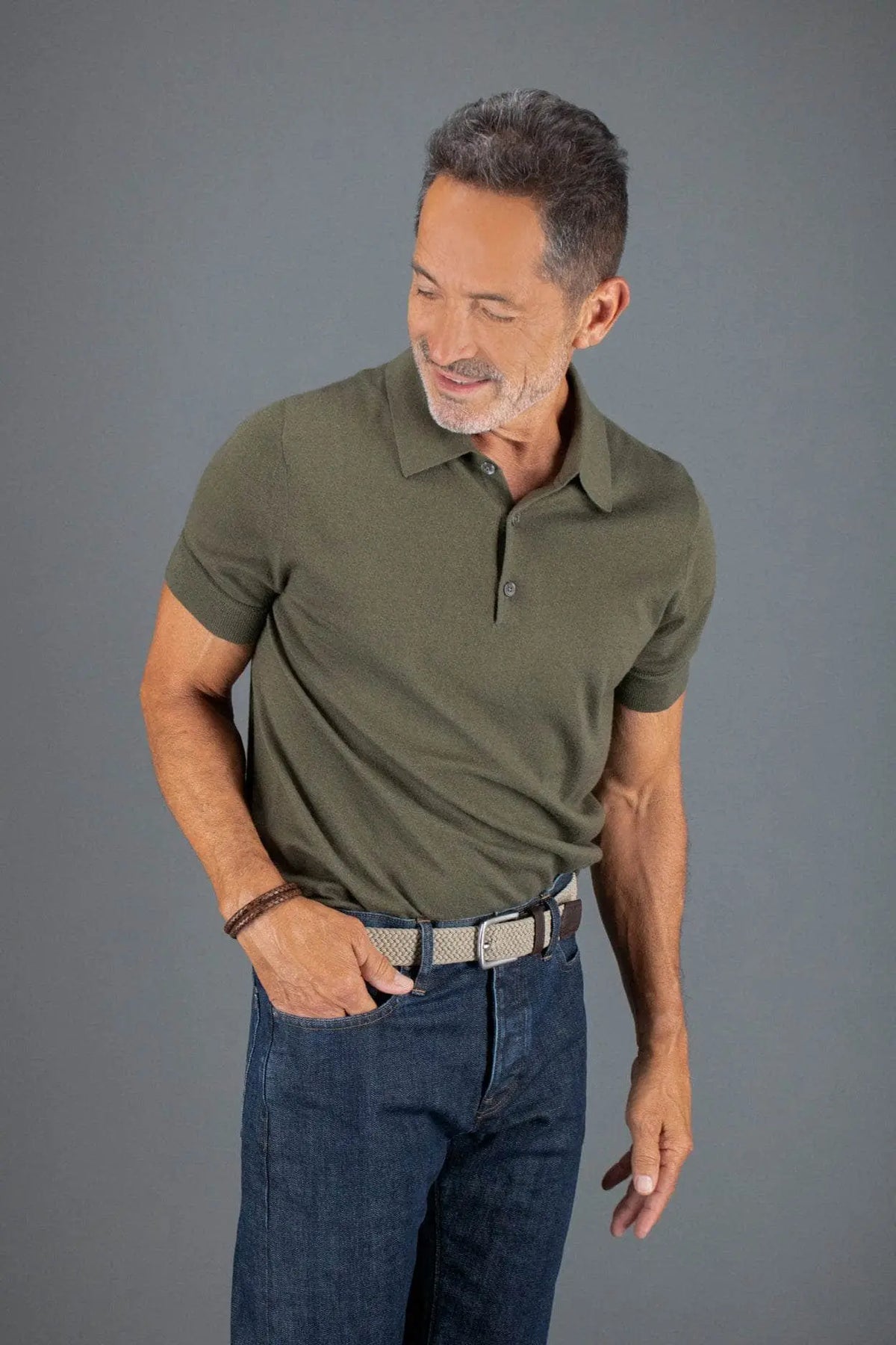Riverside Big and Tall Solid Stretch Weave Belt Trafalgar Store
