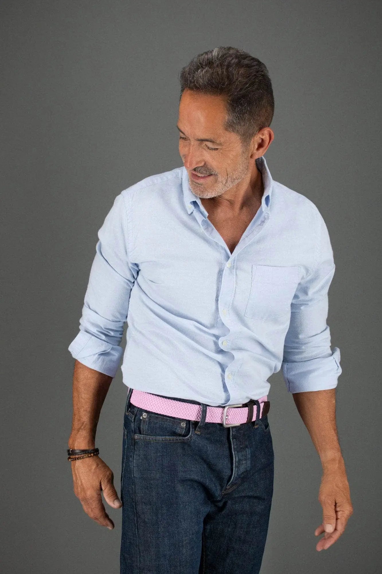 Riverside Big and Tall Solid Stretch Weave Belt Trafalgar Store