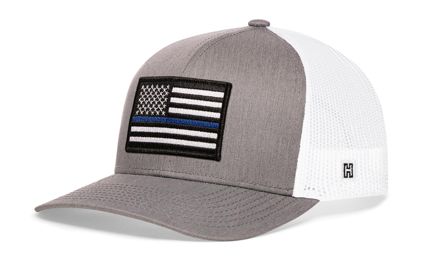 Thin Blue Line Trucker Hat | Black Police Snapback