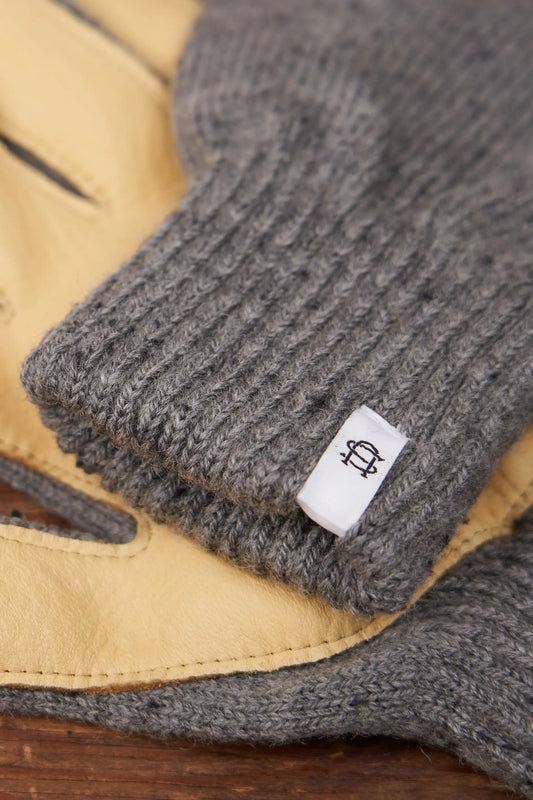 Grey Tweed with Natural Deerskin Full Glove UPSTATE STOCK