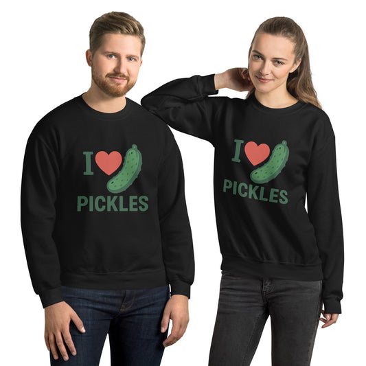 I Love Pickles Unisex Sweatshirt