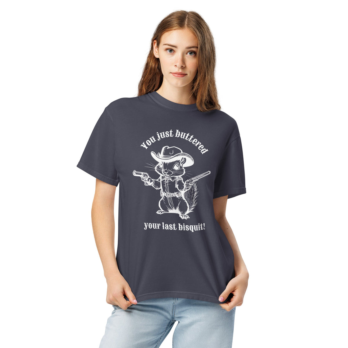 Your Last Bisquit Cowboy Chipmunk Unisex garment-dyed comfort colors t-shirt
