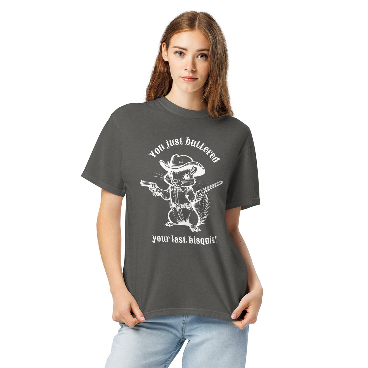 Your Last Bisquit Cowboy Chipmunk Unisex garment-dyed comfort colors t-shirt