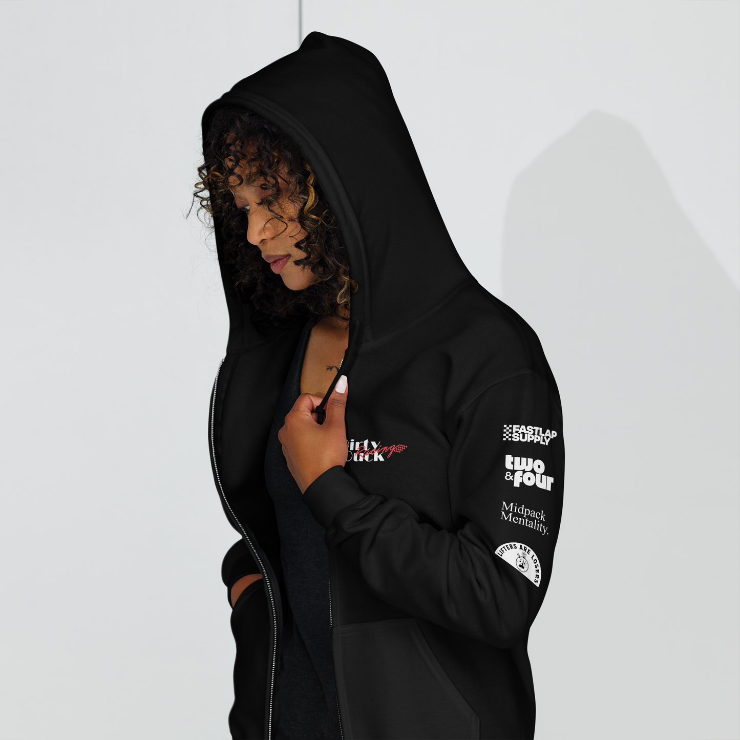 Dirty Duck Racing - Heavyweight Zip Hoodie