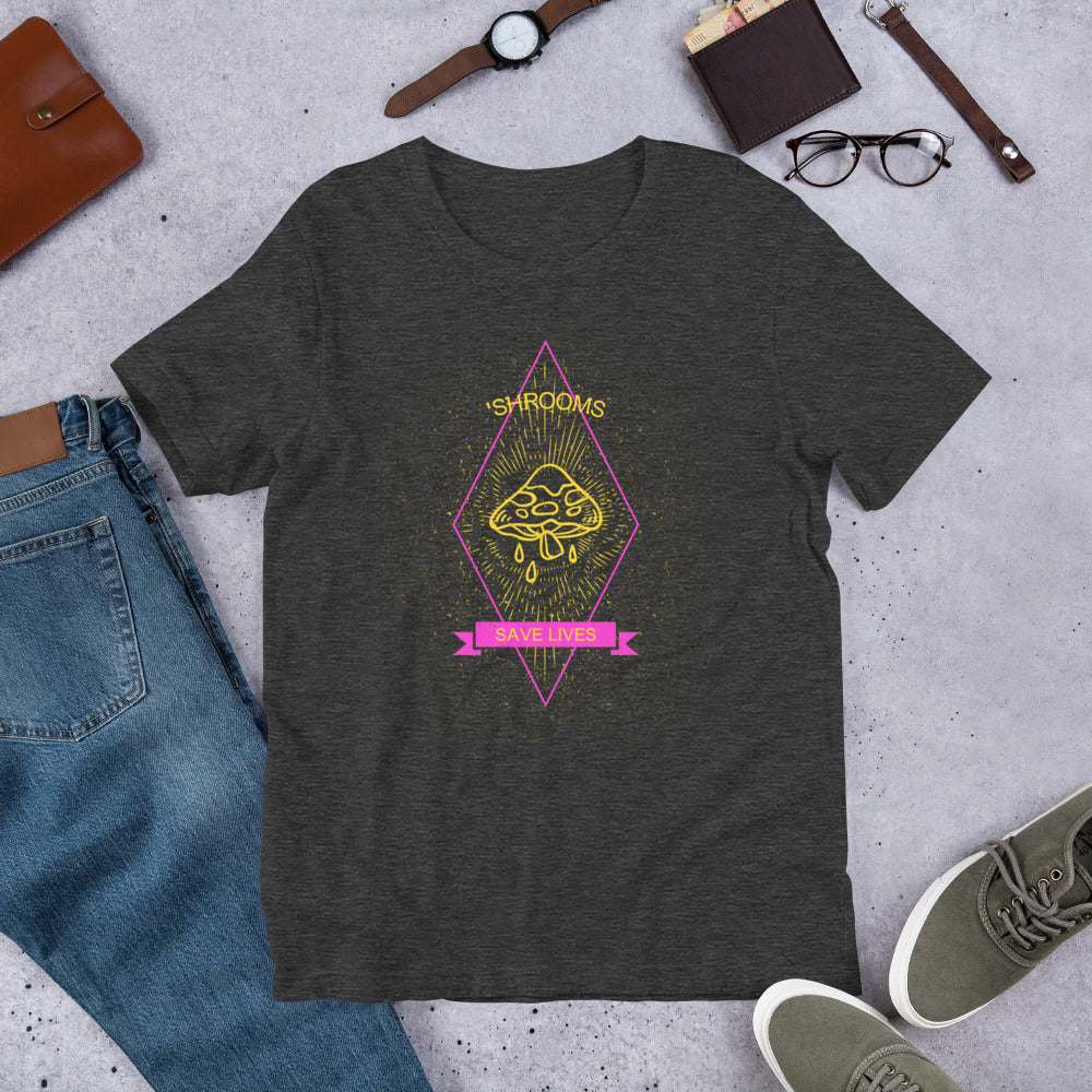 'Shrooms Save Lives Short-Sleeve Unisex T-Shirt