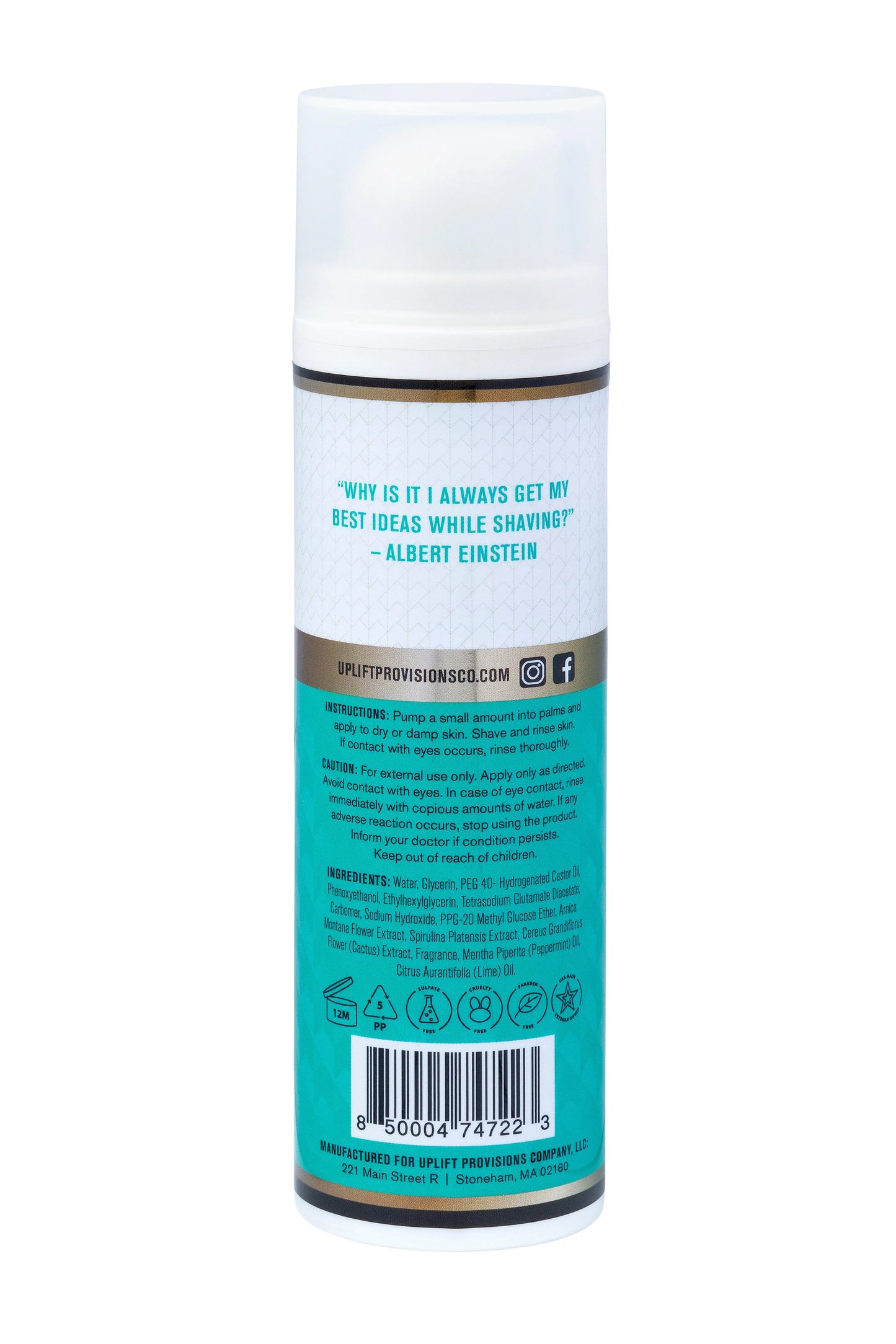 Clear Shave Gel 5 oz Uplift Provisions Company