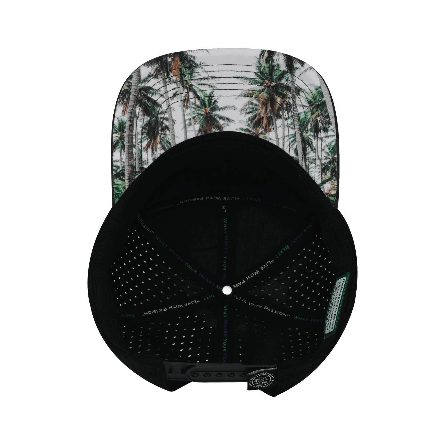 Virgin Islands Hat - Flat Bill - Green Camo / Black - Laser Mesh