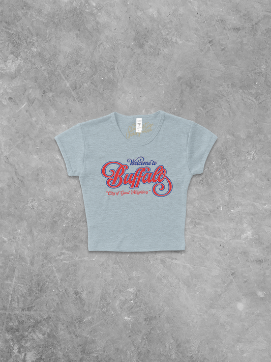 Underground Original Design: Welcome to Buffalo, Vintage Sports Micro-Ribbed Baby Tee