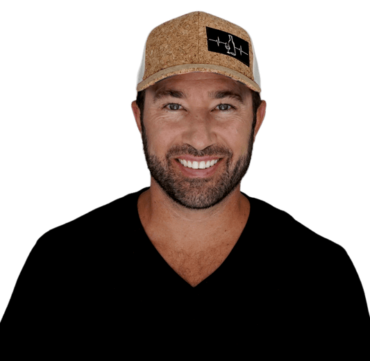 Wine Hat - Baseball Hat Fit - Cork - Cream - Laser Mesh