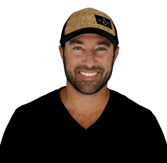 Wine Hat - Dad Hat - Cork - Black - Soft Trucker Mesh