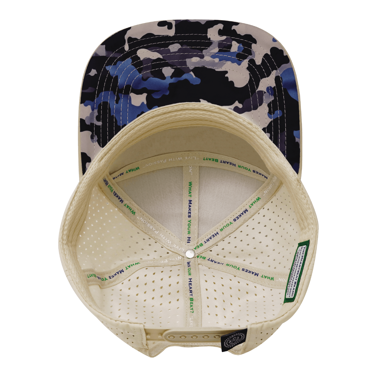**YOUTH** Color Vibes Hat - Flat Bill - Dusk Camo - Cream / Charcoal - Laser Mesh