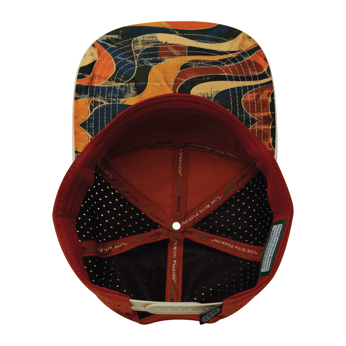 **YOUTH** Color Vibes Hat - Flat Bill - Rustic River - Cream / Red Rock - Laser Mesh