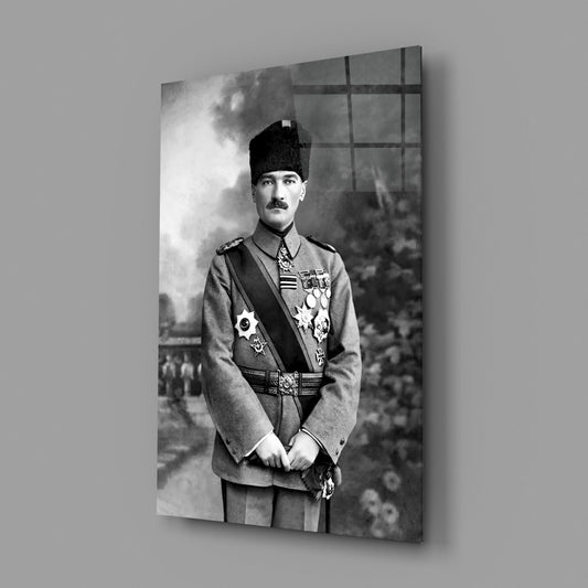 Ataturk Glass Wall Art