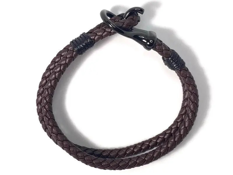 Brown Leather Bracelet Crucible