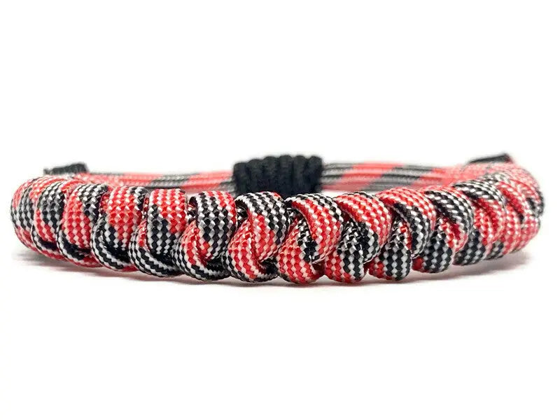 Engineered Black and Red Rope Bracelet Engineered