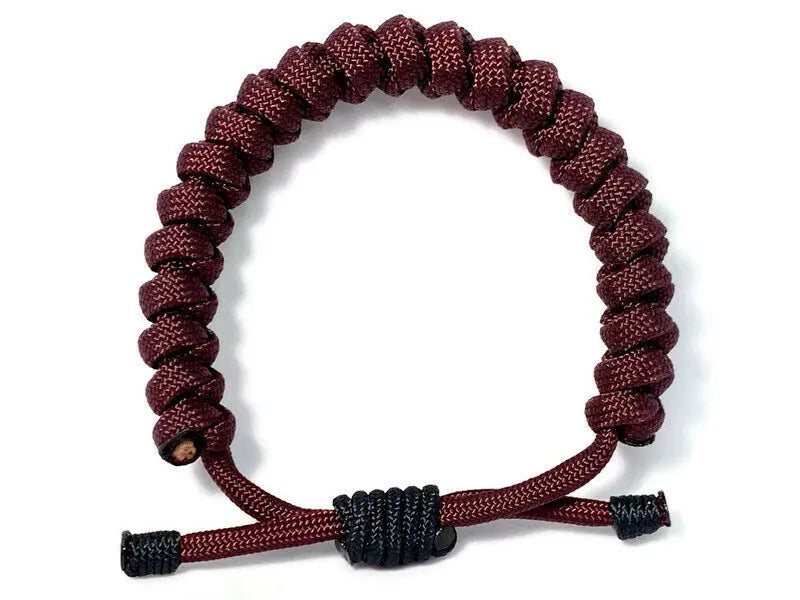 Engineered Maroon Rope Bracelet Engineered