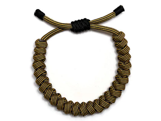 Engineered Black and Gold Rope Bracelet Engineered