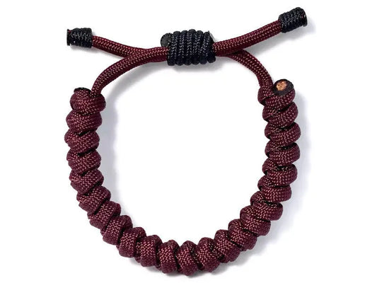 Engineered Maroon Rope Bracelet Engineered