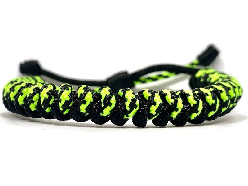 Engineered Electric Black Slim Rope Bracelet Engineered