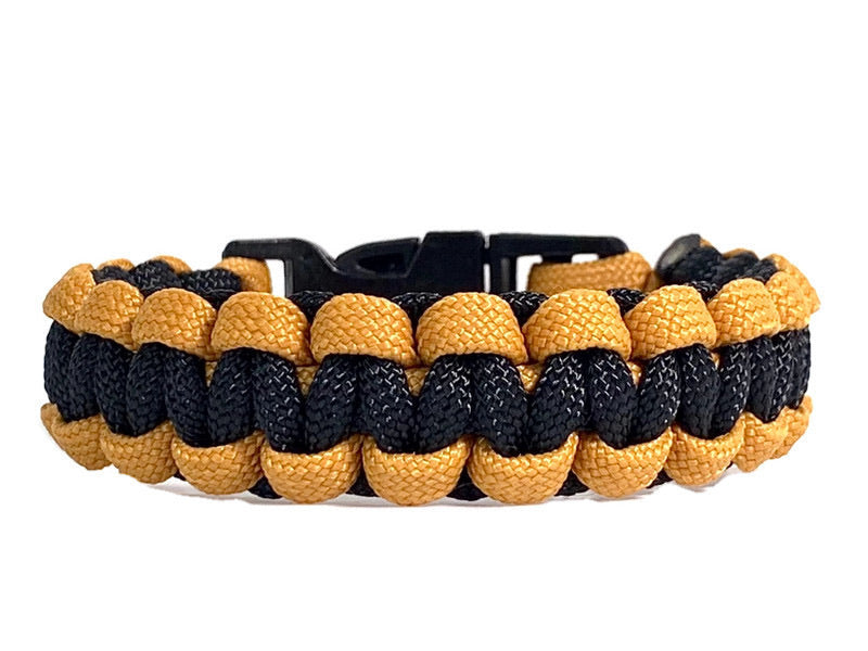 Engineered Black and Gold Paracord Bracelet