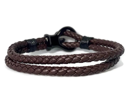 Brown Leather Bracelet Crucible