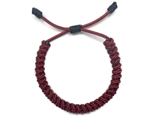 Engineered Crimson Slim Rope Bracelet Engineered