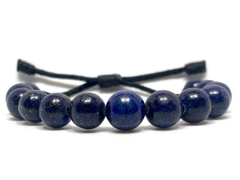 Engineered Lapis Lazuli Beaded Bracelet
