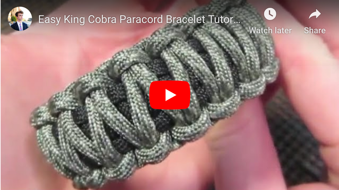 How To Make A King Cobra Paracord Bracelet