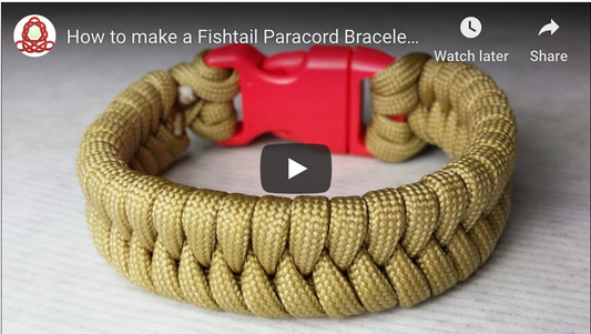 How to make a Fishtail Paracord Bracelet with a buckle