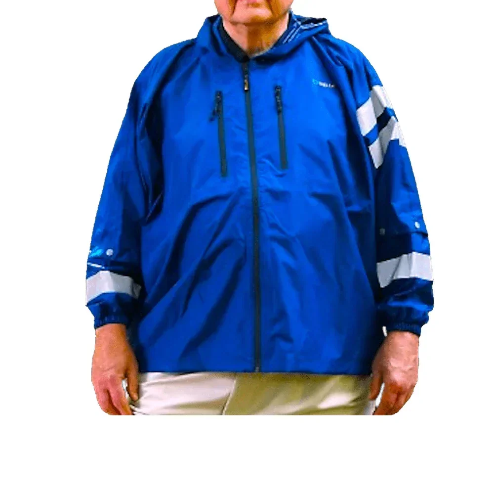 Brella® Blue Unisex Rain Jacket Reflective Strips | All-Weather Protection