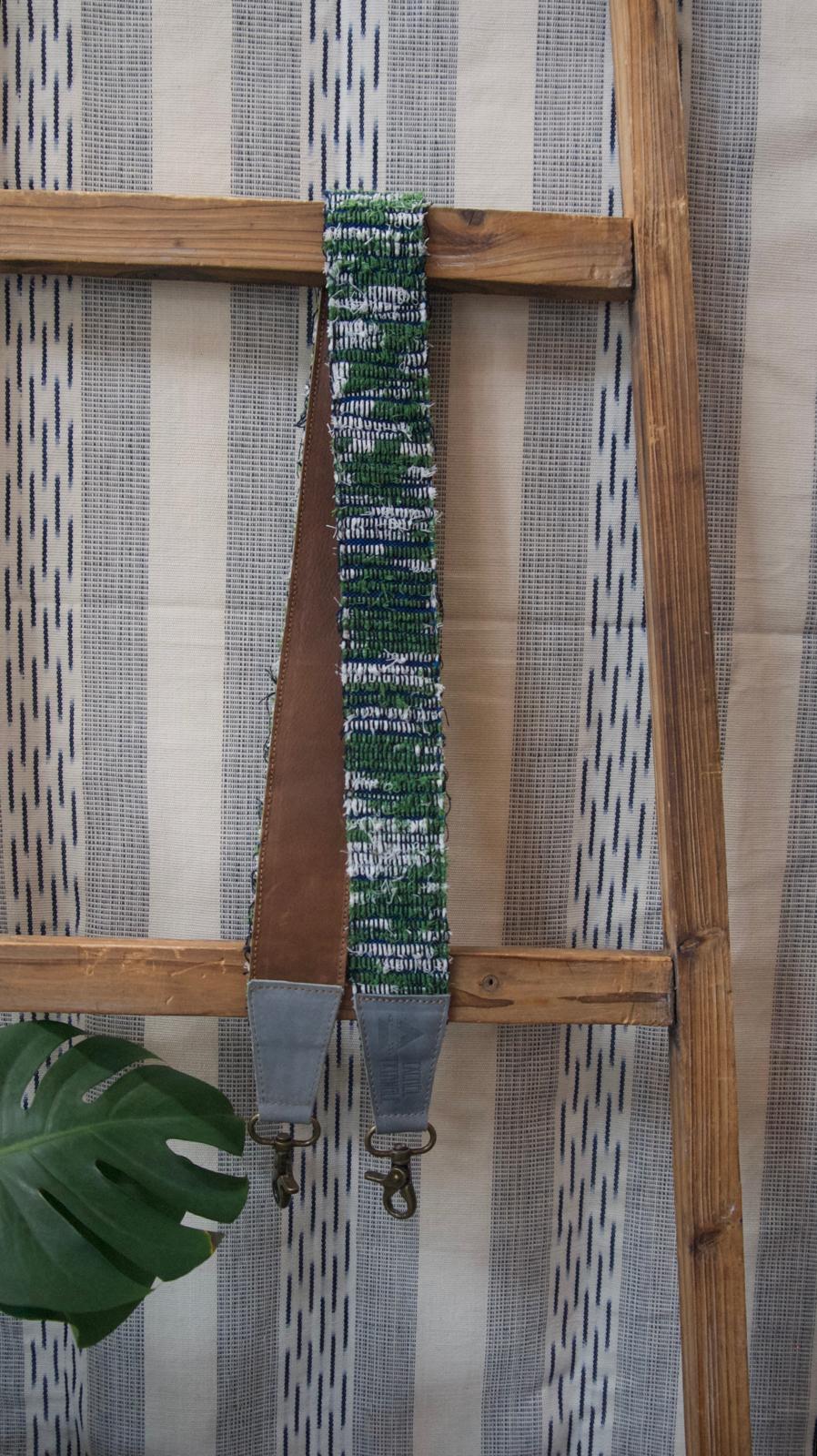 Woven and Leather Strap - Earth