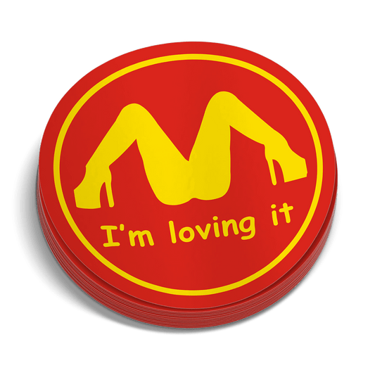 I'm Loving It Hard Hat Decal