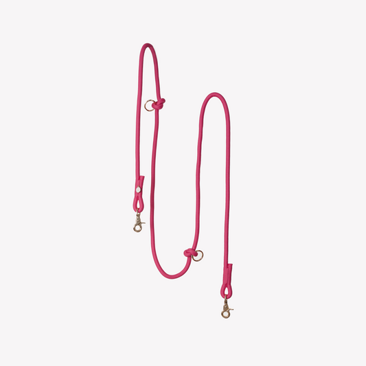 'Magenta' - Hands Free Braided Leash