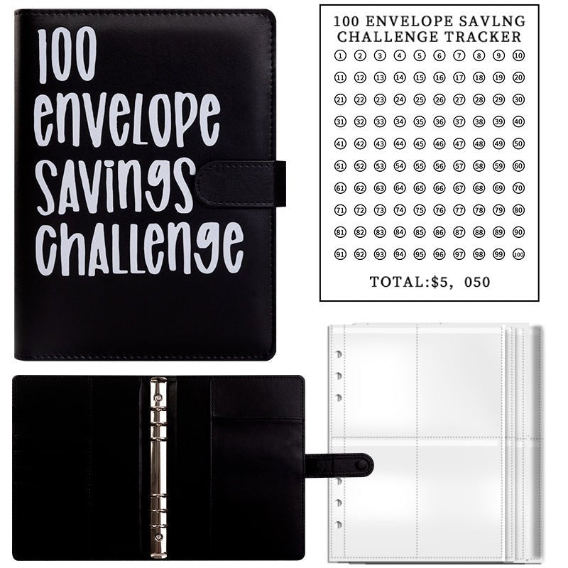 100 Envelope Challenge Binder – Budget Organizer for Cash Saving