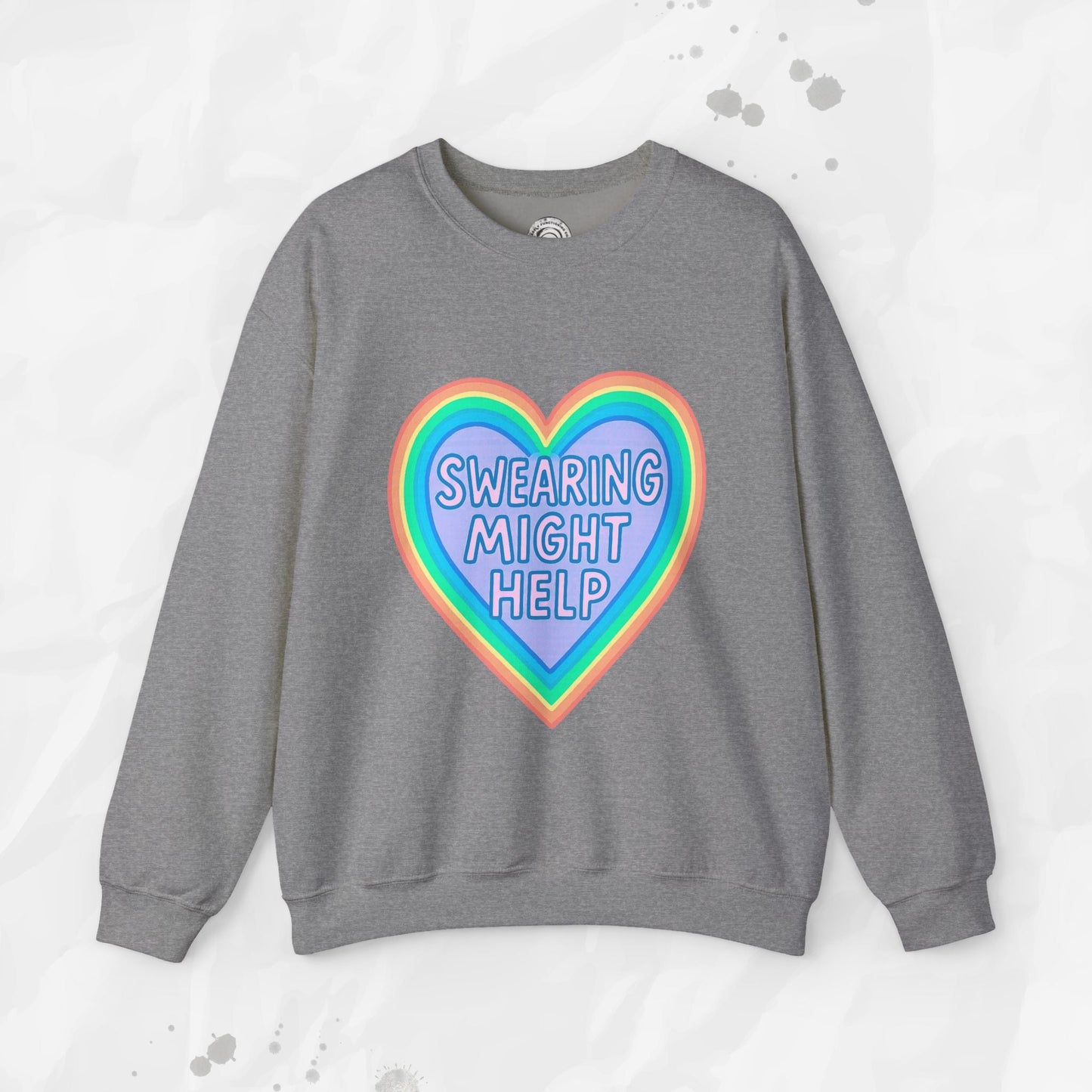 Swearing Might Help – Crewneck Sweatshirt