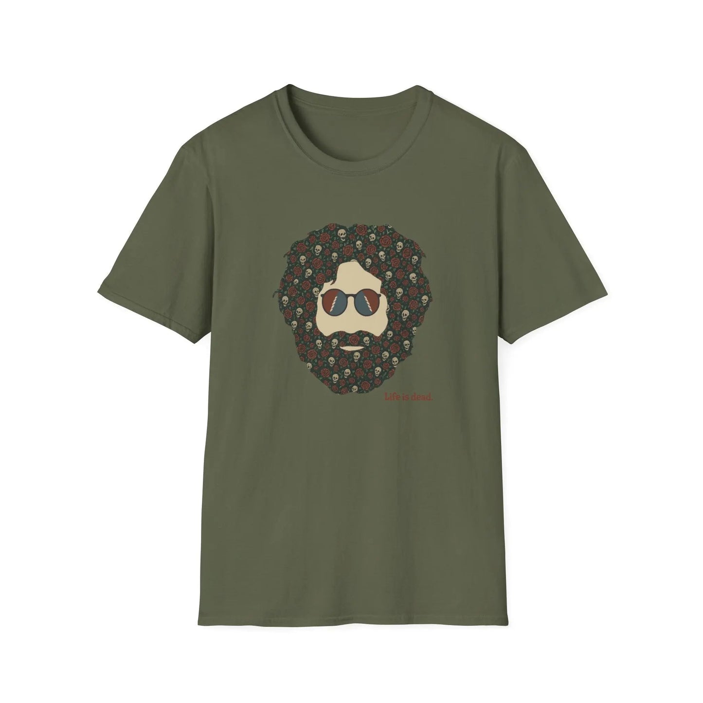 Skull & Roses Jerry Life is dead.® T-Shirt
