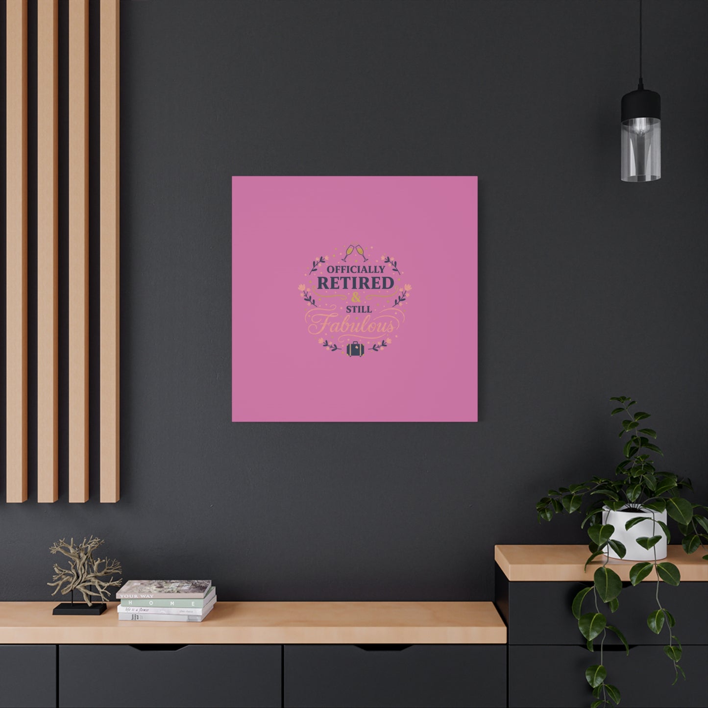 Officially Retired & Still Fabulous Canvas, retirement gifts for women | personalized retirement gifts