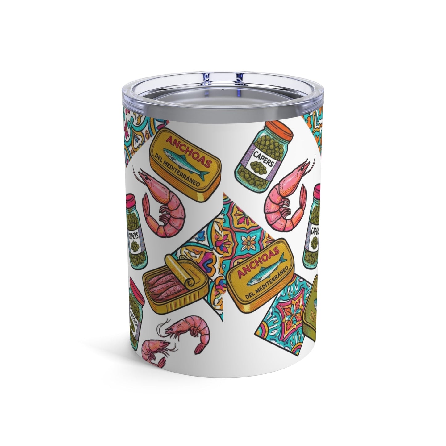 Tinned Fish Pups - Caper & Dill Delight 12oz Short Tumbler