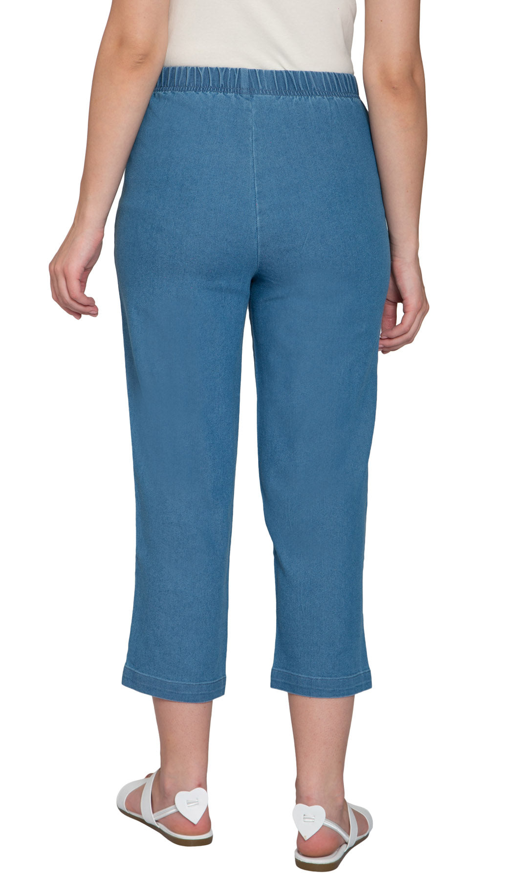 Women’s Lightweight Stretch Denim Capri Pants – Comfortable Everyday Fit