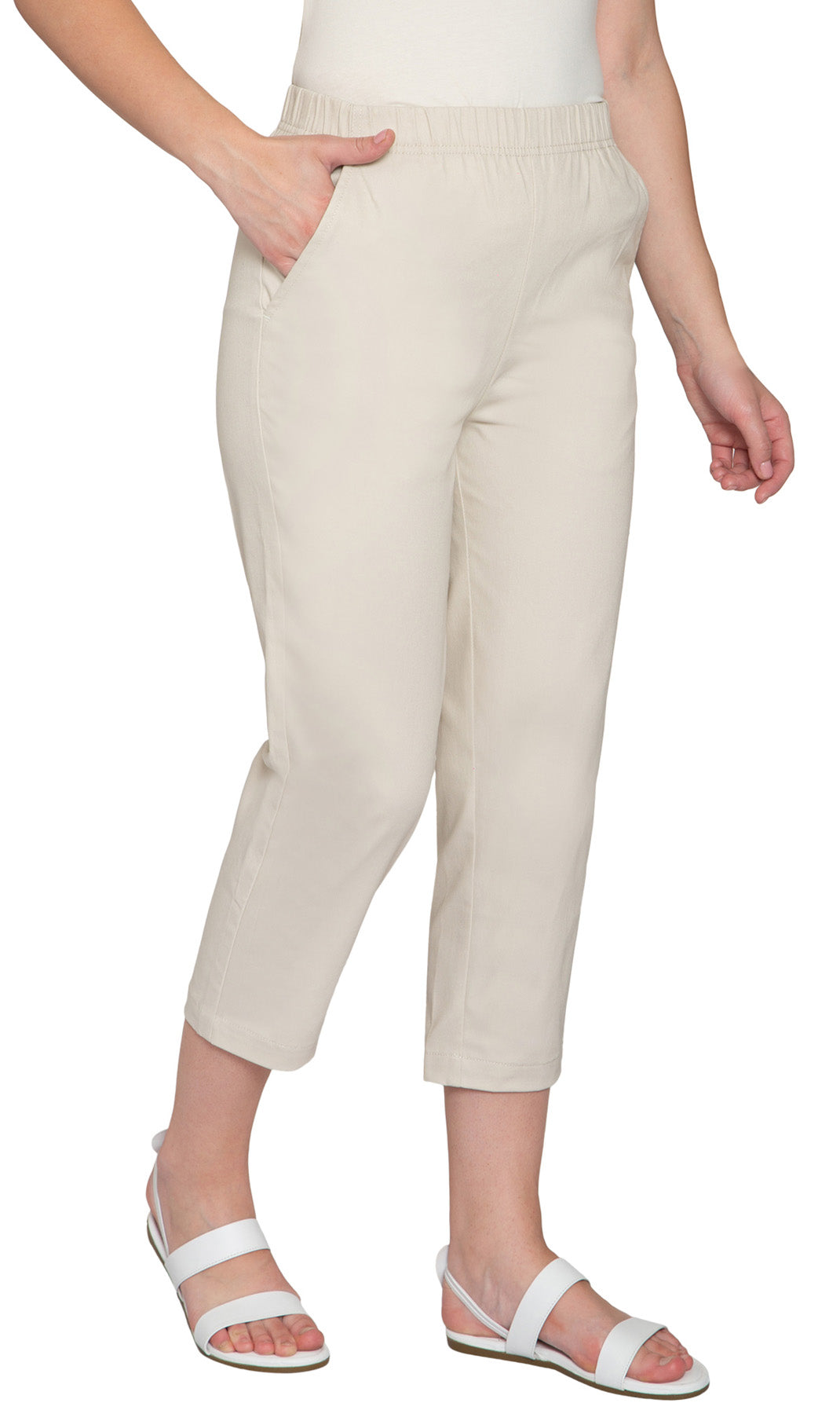 Women’s Lightweight Stretch Denim Capri Pants – Comfortable Everyday Fit